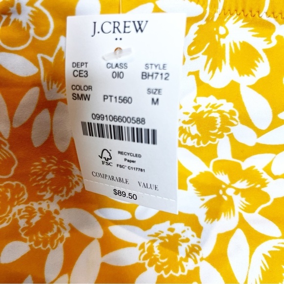 J Crew Factory | Deep V One Piece - Picture 6 of 6